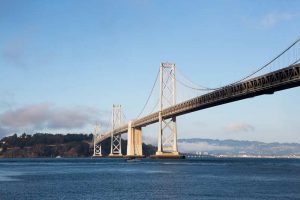 San Francisco Oakland Bay Bridge, which uses seismic retrofitting techniques