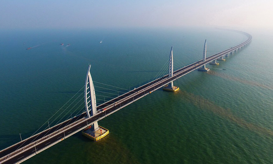 china skyscraper bridges