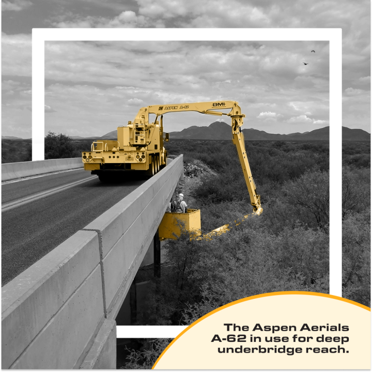 Aspen Aerials A-62Longest reach for high-clearance, complex bridges.