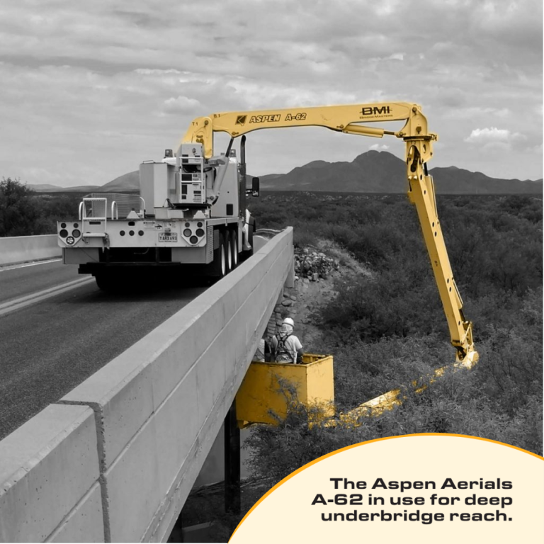 Aspen Aerials A-62Longest reach for high-clearance, complex bridges.